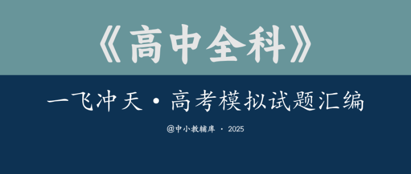 高中全科《一飞冲天 高考模拟试题汇编》2024版-极享资源 - 极致畅享全网精选资源