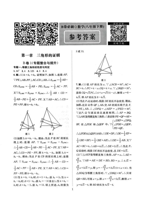 初中数学《B卷必刷》2025春（8下）-极享资源 - 极致畅享全网精选资源