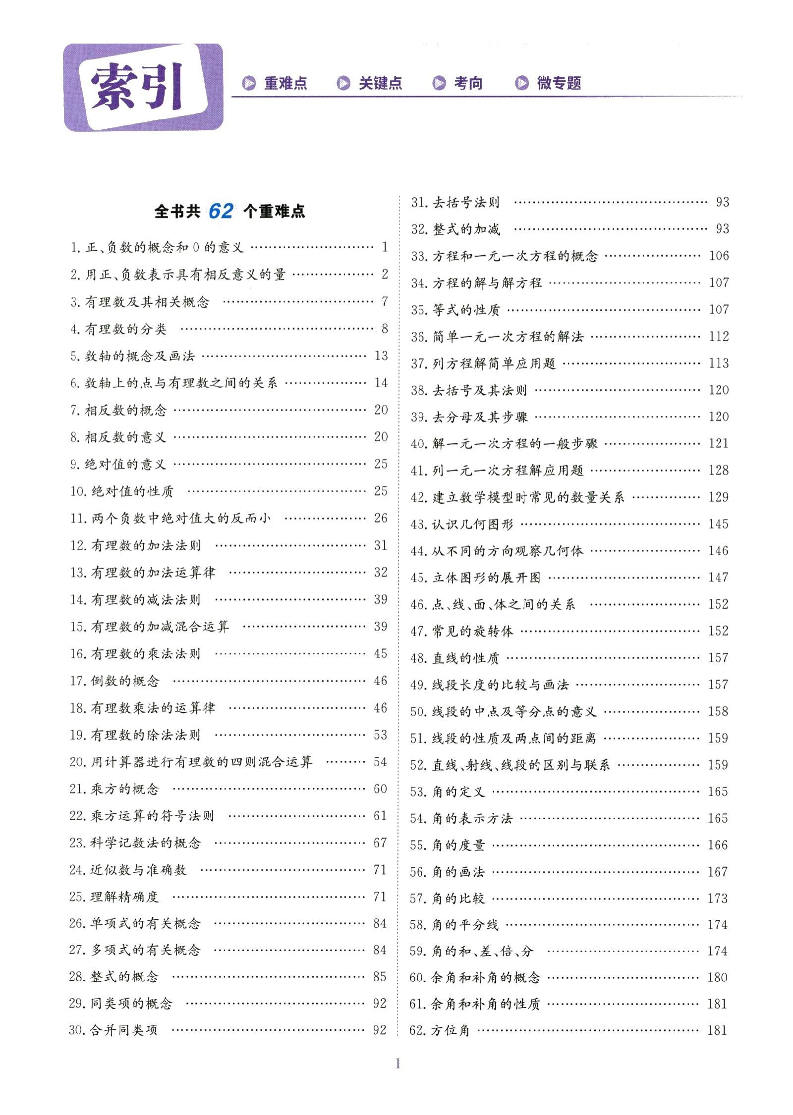 初中数学《王后雄 重难点手册》 04