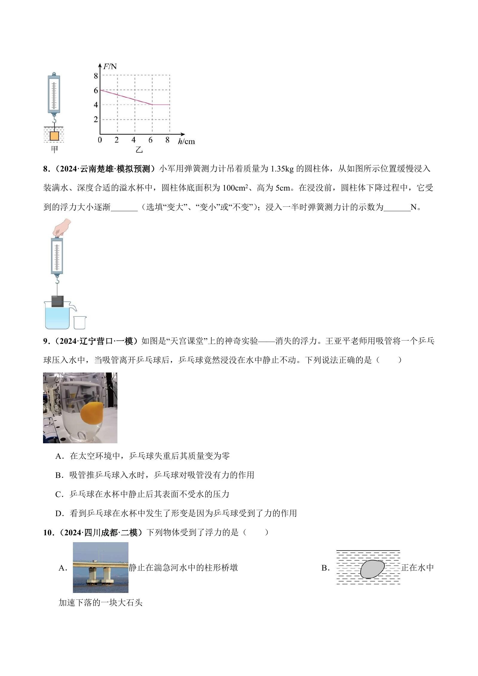 初中物理《一轮复习讲练测》2025版 04