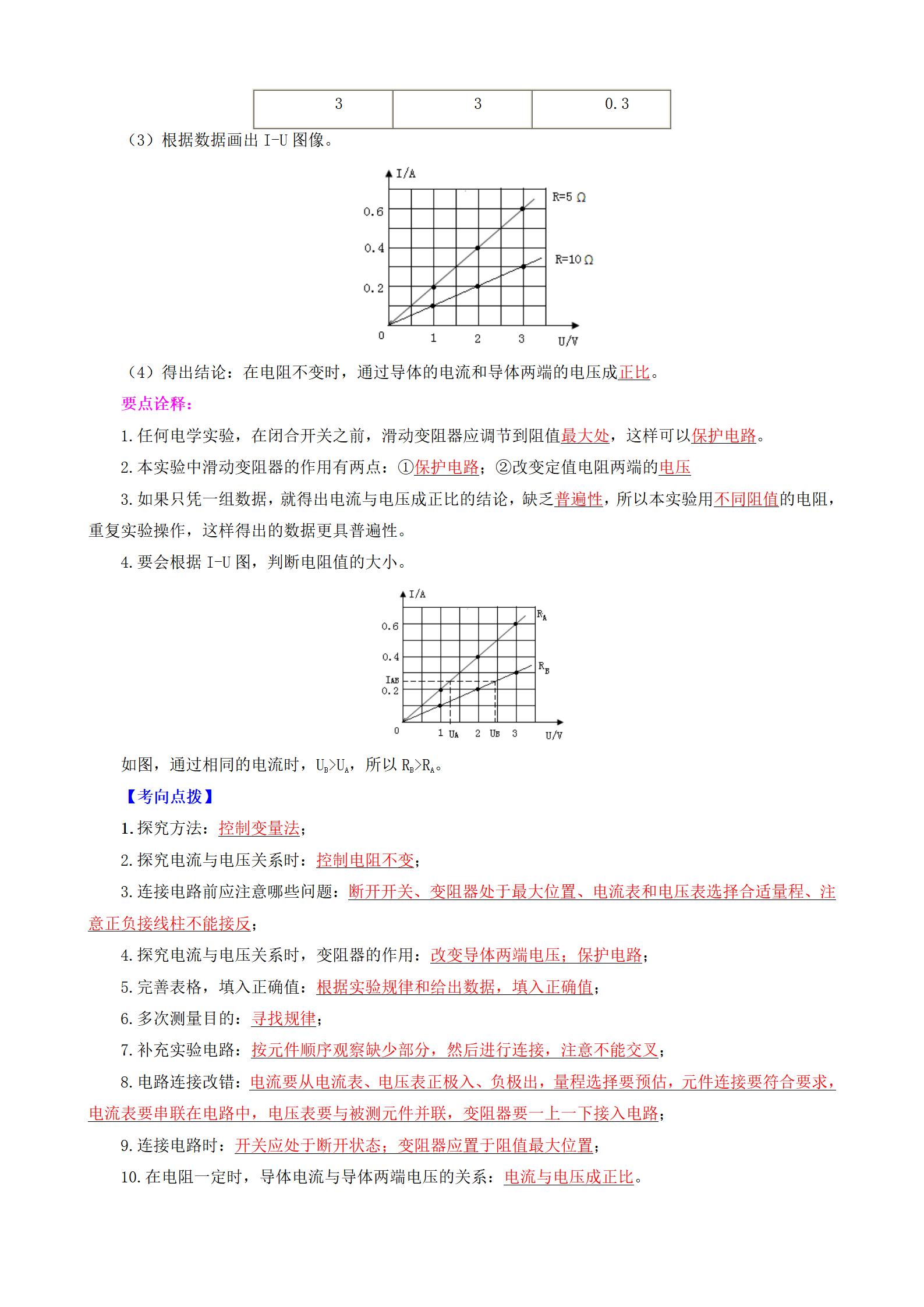 初中物理《知识默写背诵清单》 03