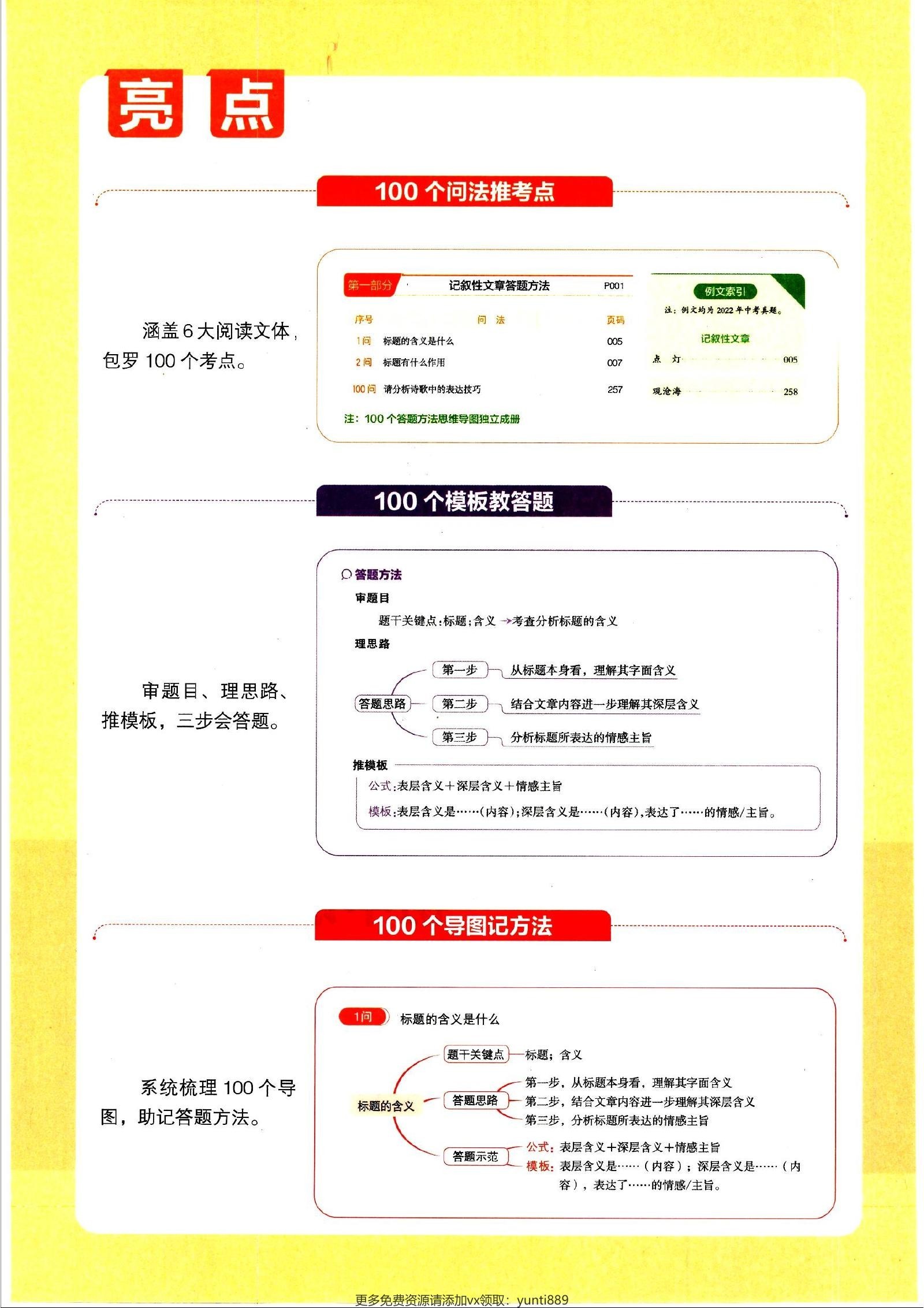 初中语文《一本 阅读答题方法100问》 03